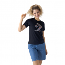 Let's Grow Together Star Chevron T-Shirt-Black